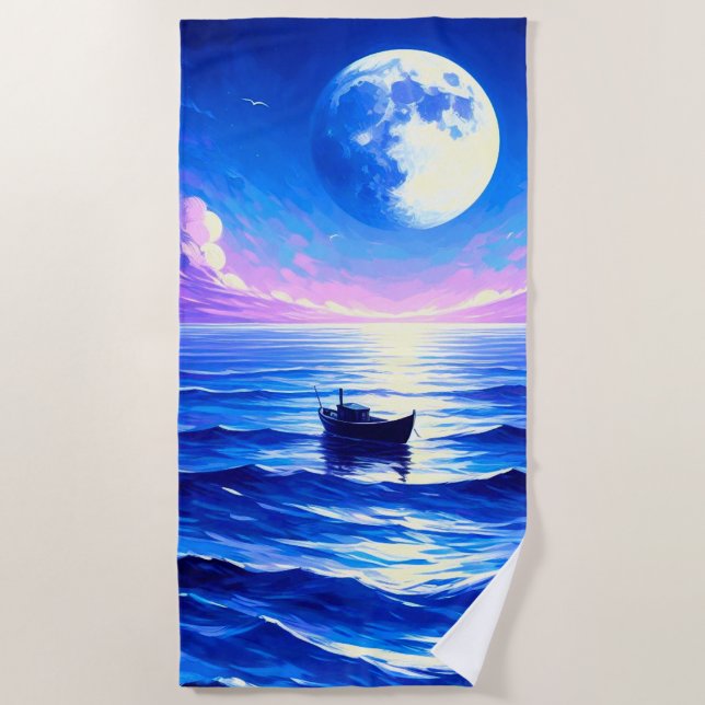 Toalla De Playa Luz de luna (Anverso)