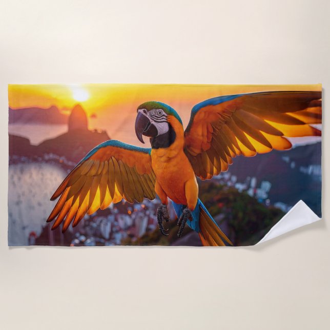 Toalla De Playa Macaw Rio de Janeiro (Anverso)