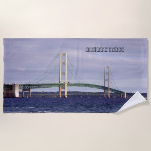 Toalla de playa Mackinac Bridge Mackinaw City