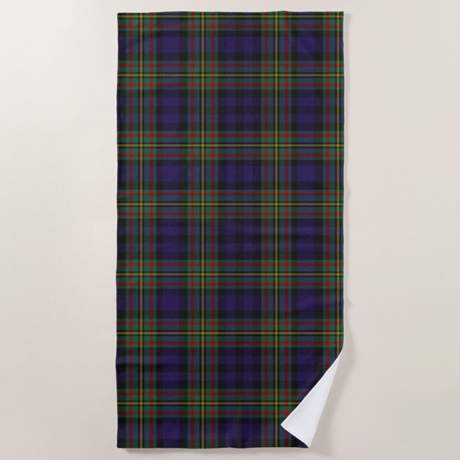 Toalla De Playa MacLellan Tartan Plaid Beach Towel (Anverso)
