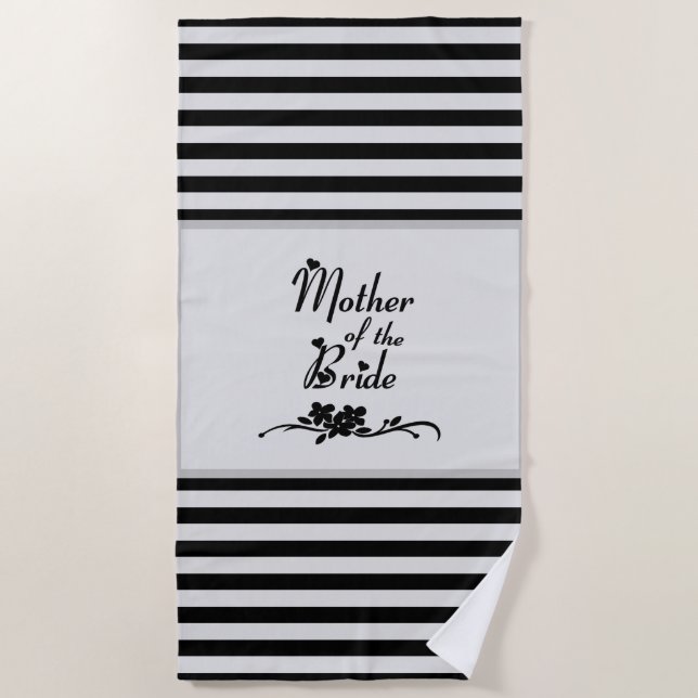 Toalla De Playa Madre Clásica De La Novia (Anverso)