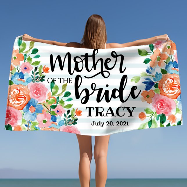 Toalla De Playa Madre de la novia Boda personalizada (Subido por el creador)