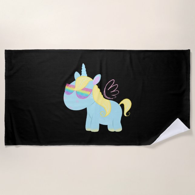 Toalla De Playa Magia de Unicornio        (Anverso)
