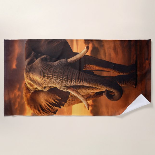 Toalla De Playa Majestad de Savannahs (Anverso)