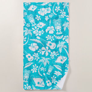 Toalla De Playa Makapuu Beach Hawaiian Batik Turquoise