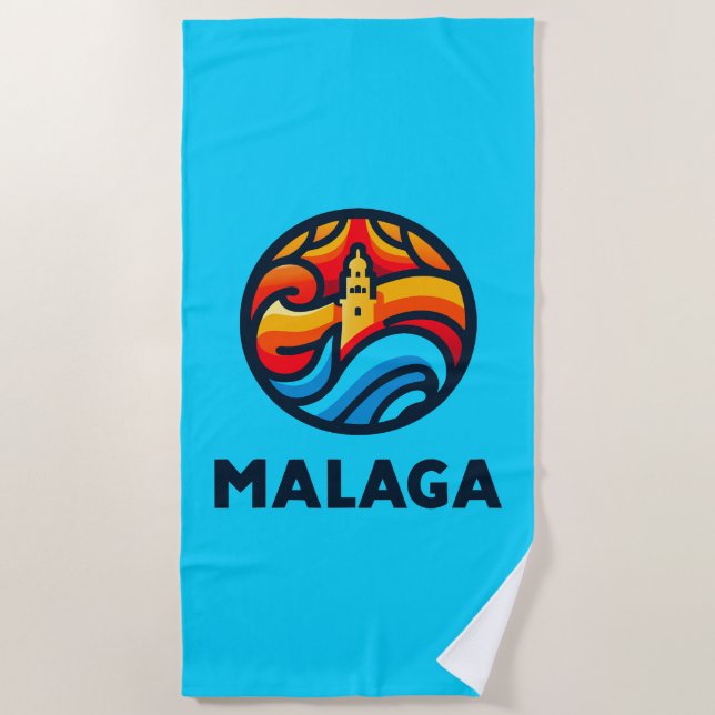 Toalla De Playa Málaga 3 (Anverso)