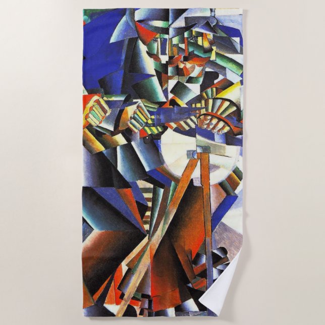 Toalla De Playa Malevich Kazimir El Secuestro (Anverso)