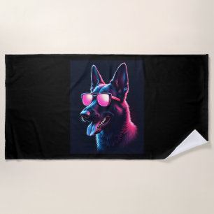 Toalla De Playa Malinois belga atrapa camiseta malinoiss belga