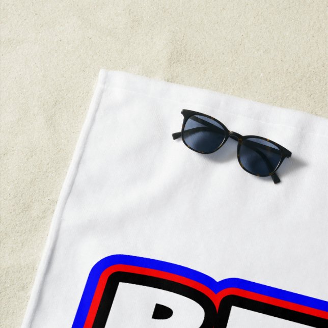 Toalla De Playa Mamá del mejor perro simple de la historia (In situ)