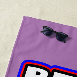 Toalla De Playa Mamá del mejor perro simple de la historia