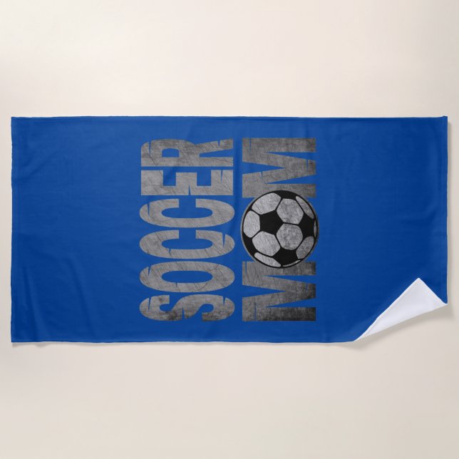 TOALLA DE PLAYA MAMÁ FÚTBOL (Anverso)