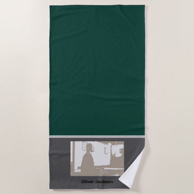 Toalla De Playa Man in Yoga pose (Anverso)