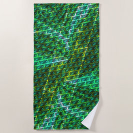 Toalla De Playa ¿Mancha verde, arañada, cuadrícula o ladrillo dife