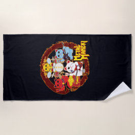 Toalla De Playa Maneki metalizado