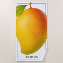 Toalla De Playa Mango Grande, Fruta Dulce y Nombre