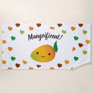 Toalla De Playa Mango ingenuo y gracioso