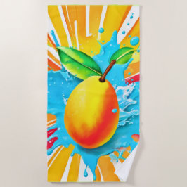 Toalla De Playa Mango Splash Delight