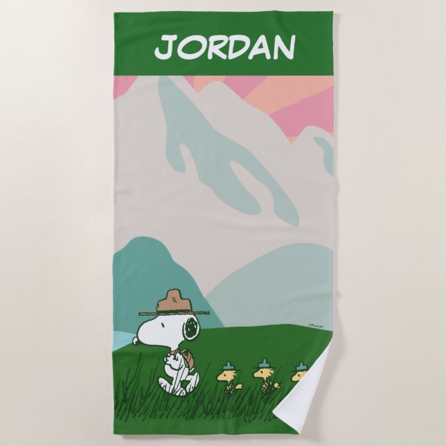 Toalla De Playa Maní | Snoopy Leader of the Pack (Anverso)