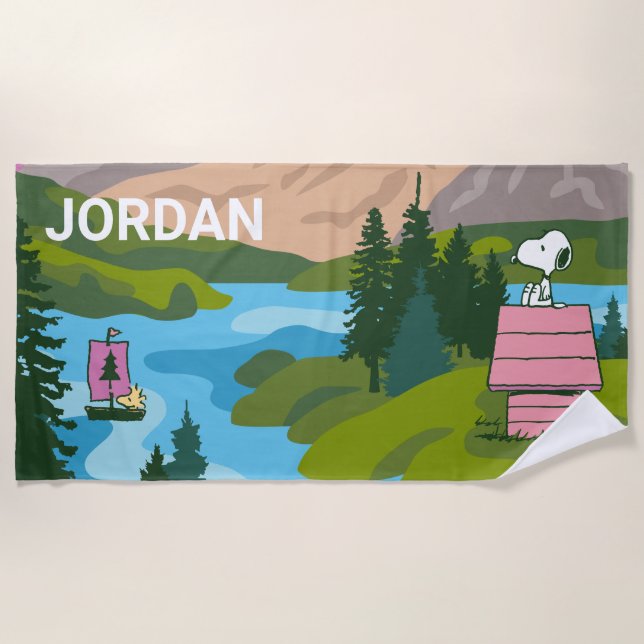 Toalla De Playa Maní | Snoopy & Woodstock El Gran Exterior (Anverso)