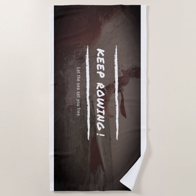 TOALLA DE PLAYA MANTENER EL RECORRIDO (Anverso)