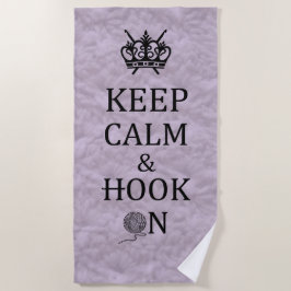 Toalla De Playa Mantener La Tranquilidad En Las Obras De Crochet