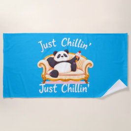 Toalla De Playa Manténgase tranquilo y chillón con helado