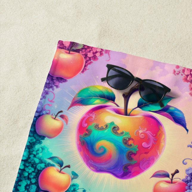 Toalla De Playa manzana colorida para el verano (In situ)