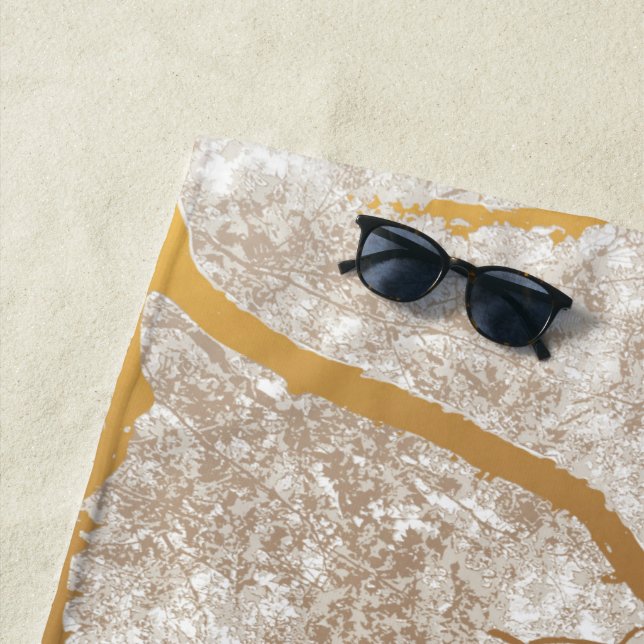 Toalla De Playa Mapa de árboles 1 (In situ)