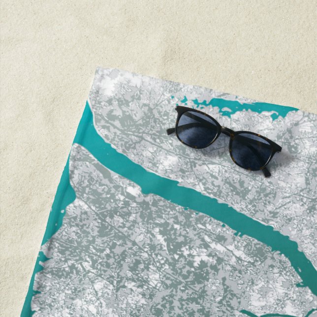 Toalla De Playa Mapa de árboles 3 (In situ)