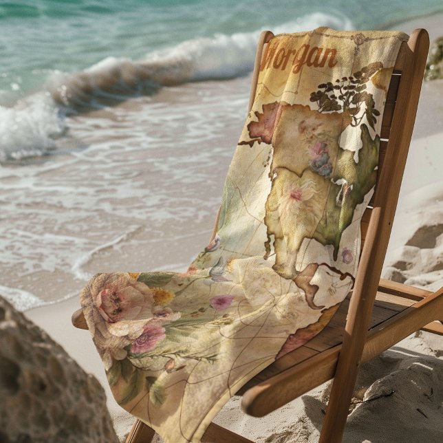 Toalla De Playa Mapa de cosecha personalizada (Subido por el creador)