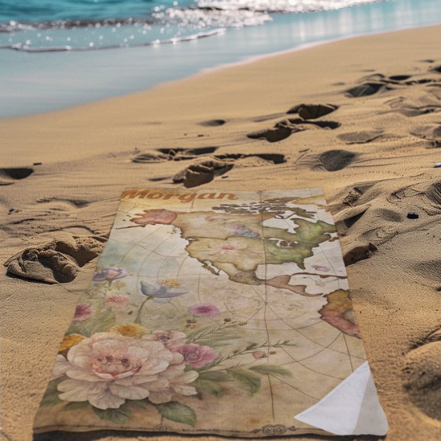 Toalla De Playa Mapa de cosecha personalizada (Subido por el creador)