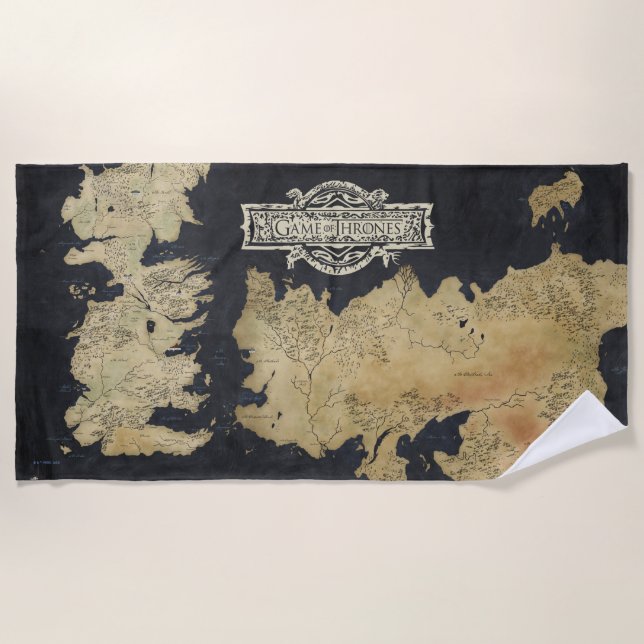 Toalla De Playa Mapa de Westeros (Anverso)