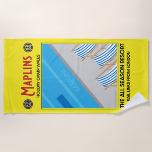 Toalla De Playa Maplins Vintage British Holiday Camps