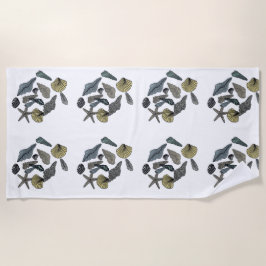 Toalla De Playa Maravillas tropicales en una playa