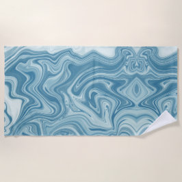 Toalla De Playa Marble azul