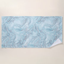 Marble plateado azul acuático