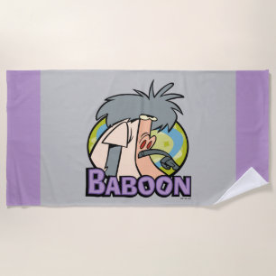 Toalla De Playa Marca de caracteres de Baboon de I.R.