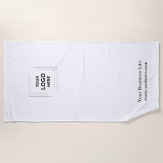 Toalla De Playa Marcas corporativas | Minimalista de logotipo come