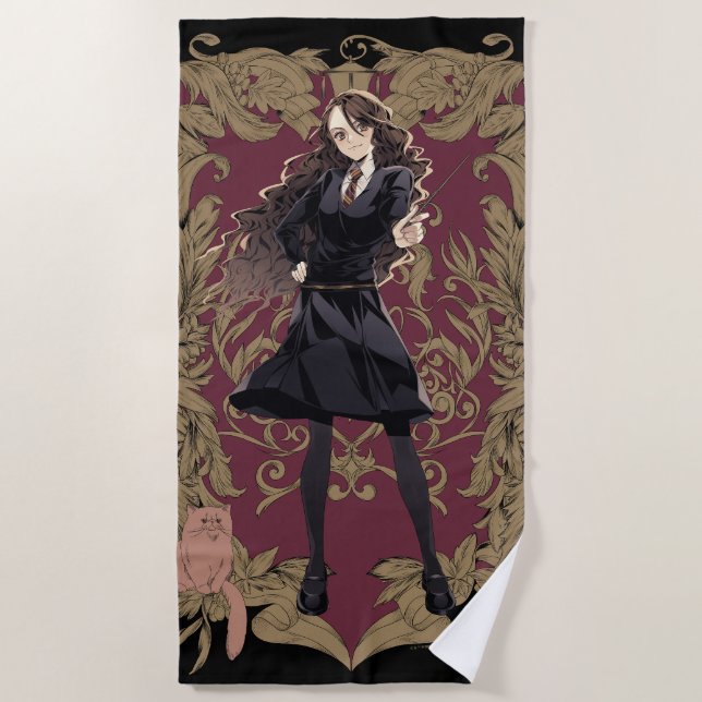 Toalla De Playa Marco Ornate Anime Hermione Granger (Anverso)