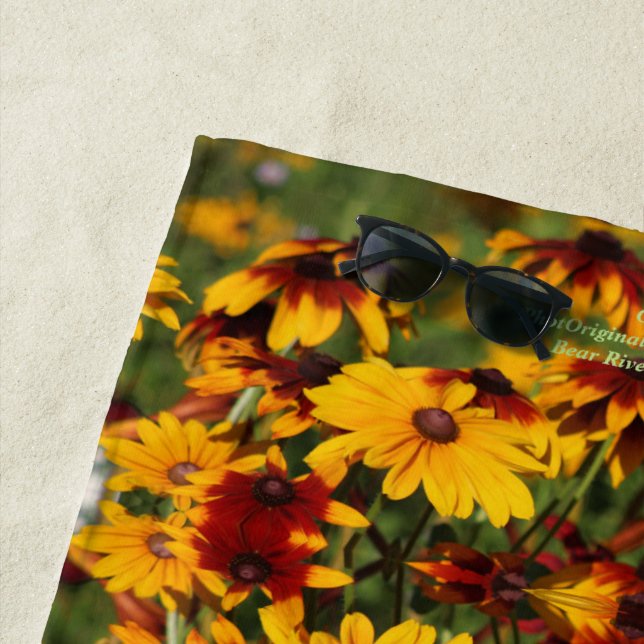 Toalla De Playa Margaritas de Gloriosa, modelo grande (In situ)