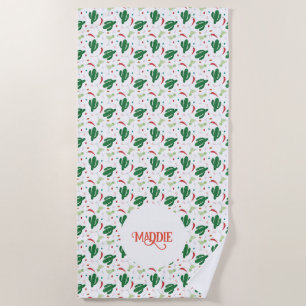 Toalla De Playa Margaritas, pimientos de chile y Cactus Fiesta