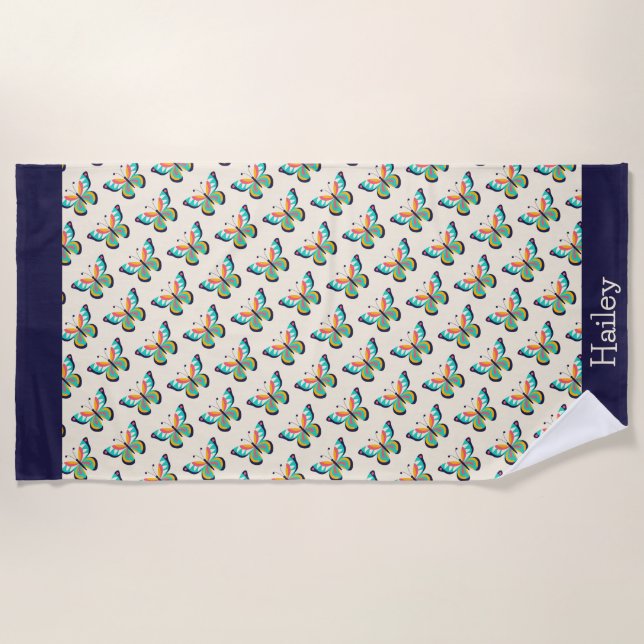 Toalla De Playa Mariposa (Anverso)