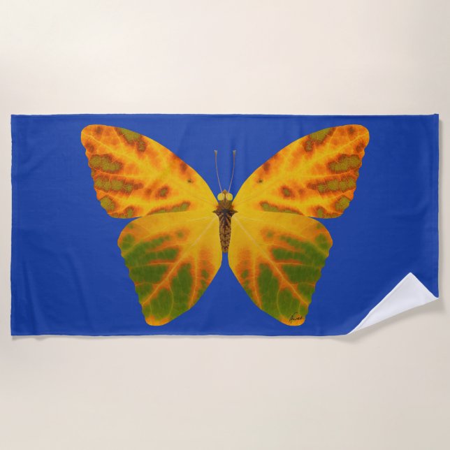 Toalla De Playa Mariposa Aspen Leaf 1 (Anverso)