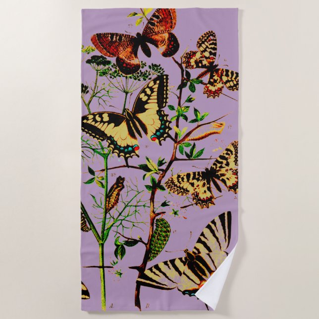 Toalla De Playa Mariposas de Francia (Anverso)