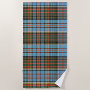 Toalla De Playa Marrón claro azul claro de Anderson Tartan
