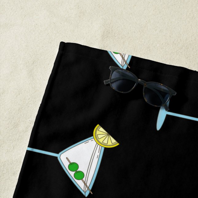 Toalla De Playa Martini Amantes del Alcohol De Cristal Cóctel (In situ)