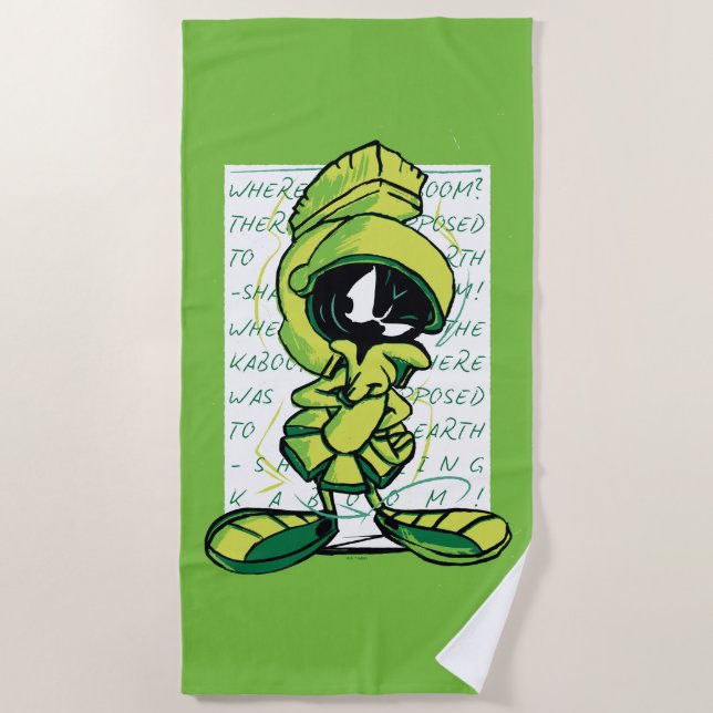 Toalla De Playa MARVIN THE MARTIAN™ Quote Sketch (Anverso)