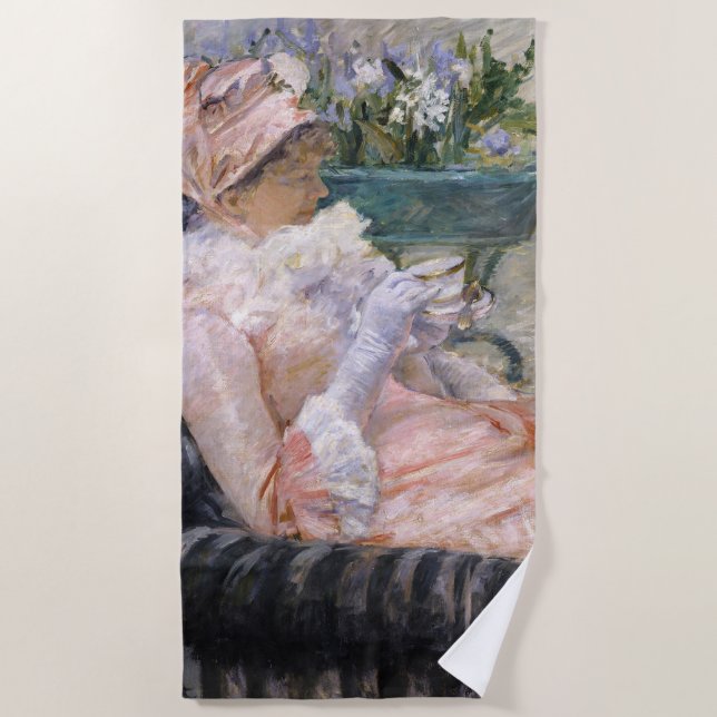 Toalla De Playa Mary Cassatt - La Copa del Té (Anverso)