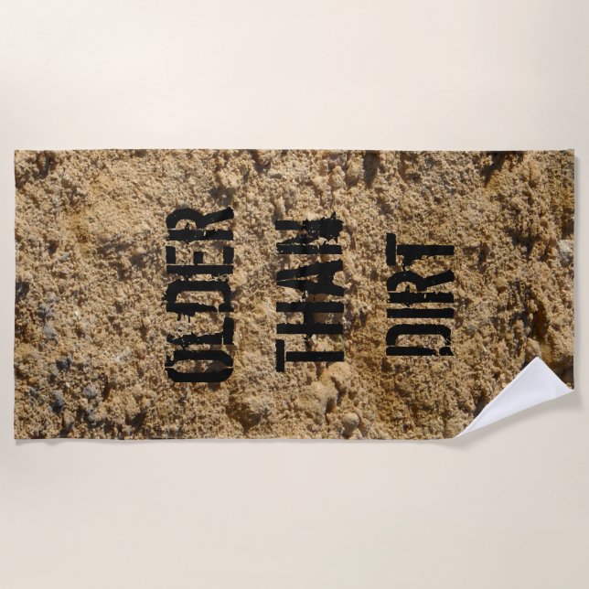 Toalla De Playa Más viejo que sucio (Anverso)