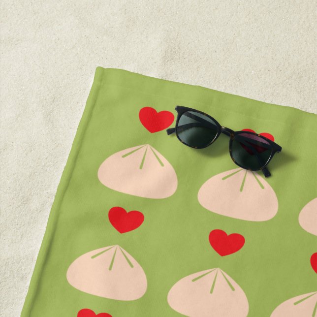 Toalla de playa Matcha de Amor Dumpling (In situ)